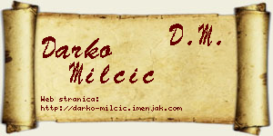Darko Milčić vizit kartica